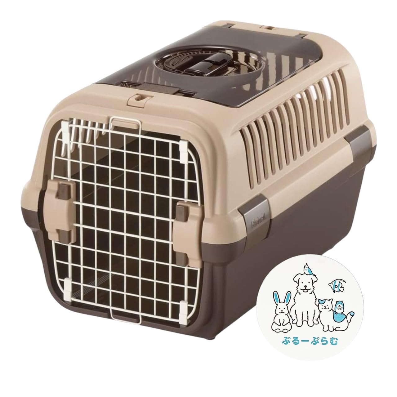 Amazon | リッチェル キャンピングキャリーダブルドア 小型犬・猫用